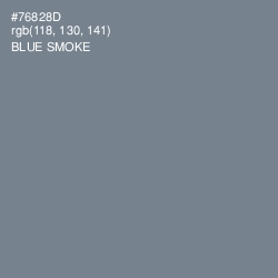 #76828D - Blue Smoke Color Image